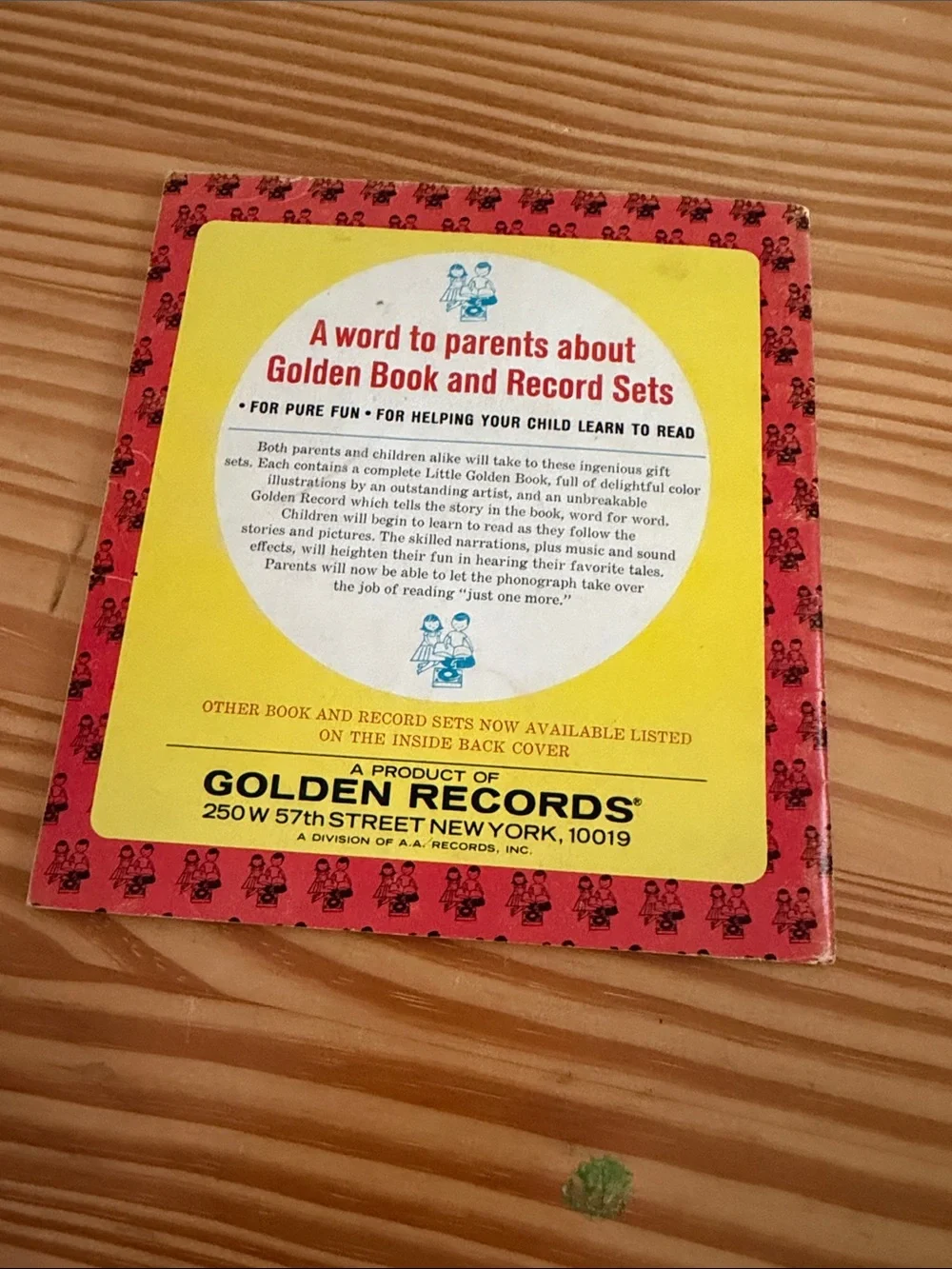 Vintage Little Golden Book Numbers Book & 45 RPM Record Set